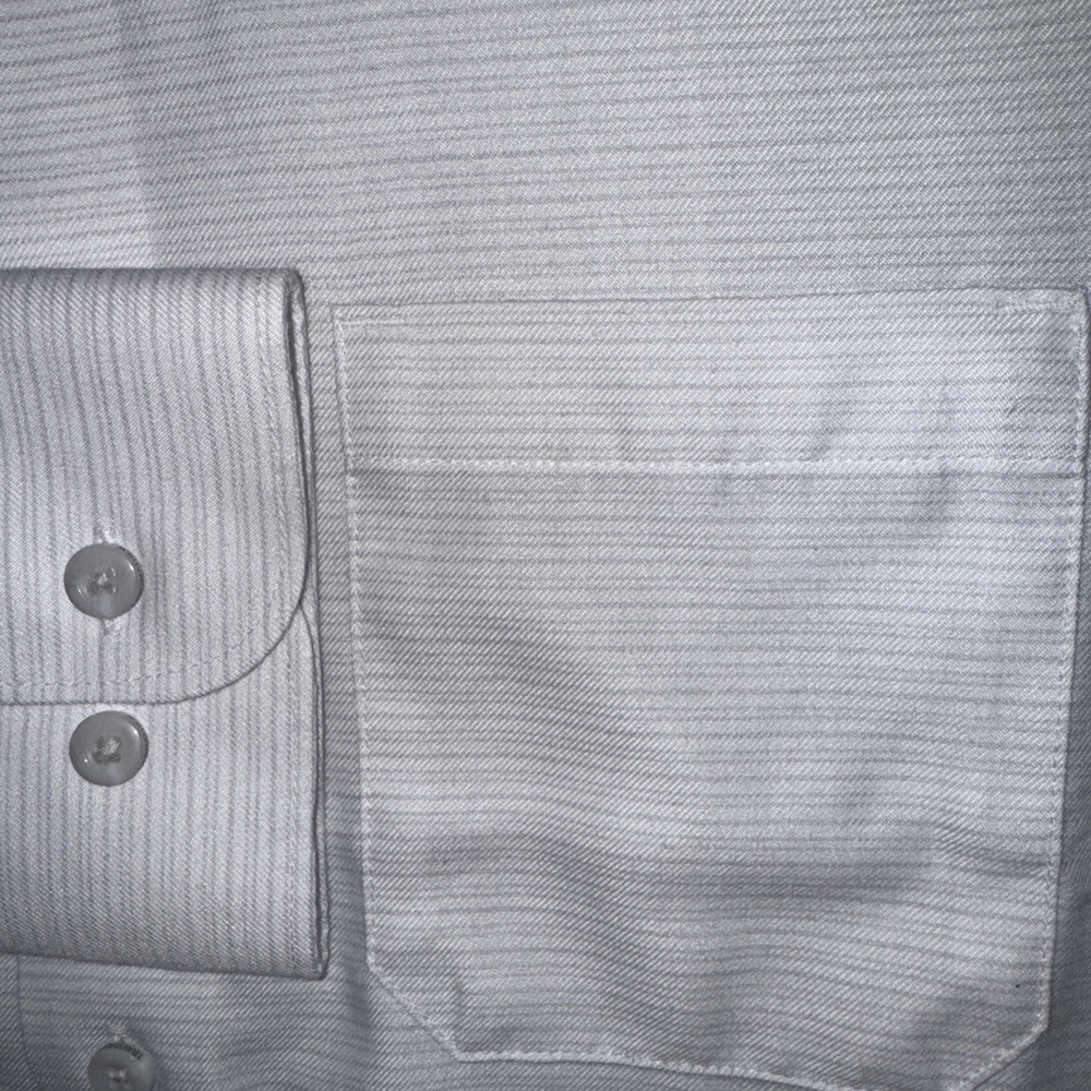 Travis Mathew Mens Little Leary Button Up Shirt White Micro Stripe Sz S NEW $140 - Picture 4 of 8